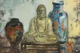 Pieter Wenning, Buddha with Two Vases