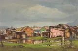 David Botha, Windermere, Cape Town, oil on canvas laid down on board