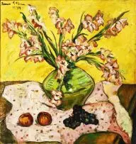 Irma Stern, Still Life with Gladioli and Fruit, oil on canvas