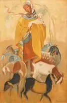 Die Goeie Herder by Nerine Desmond, oil on board, sold May 2010