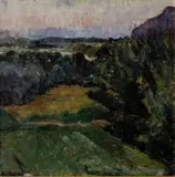 Florence Zerffi, A Wooded Landscape, oil on canvas