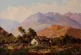 Tinus de Jongh, A Cottage in the Mountains