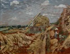 The Haystack by Enslin Du Plessis, oil on board, offered Oct 2009