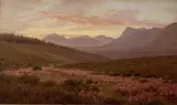 A Pageant of Spring Heather: Evening (Riversdale) by Jan Ernst Abraham Volschenk, 1918, oil on canvas, sold Oct 2009
