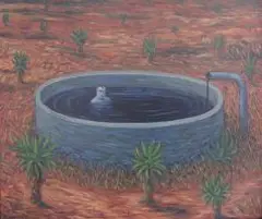 Waiting by Norman Catherine, oil on canvas, sold Oct 2009