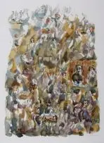 Max Wolpe, Early Friday, watercolour