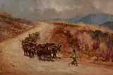 Dino Paravano, A Young Drover Leading a Team of Oxen