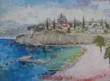 Gail Kathleen van Lingen, Villefranche-sur-Mer, oil on canvas