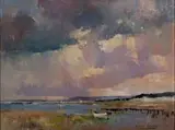 Errol Boyley, A Boat on a Lagoon