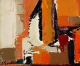 Sidney Goldblatt, Abstract in Orange