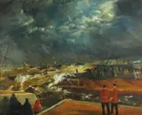 Otto Landsberg, The Great Storm of 1865, oil on board