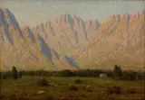 Approach to Michell's Pass, (Wolseley) by Jan Ernst Abraham Volschenk, oil on canvas, offered Oct 2009