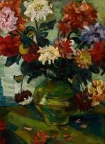 Irma Stern, Still Life with Dahlias, oil on canvas