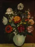 Pranas Domšaitis, Mixed Flowers in a White Jug