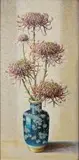 Chrysanthemums in a Chinese Vase by Vladimir Tretchikoff, oil on canvas, sold Oct 2009