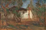 Pieter Wenning, A Thatched Cottage among the Trees