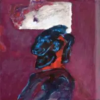 Head by Robert Hodgins, oil on canvas, offered Mar 2009