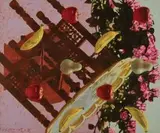 Helmut Starcke, Still Life with Rose Tree and Fruit, acrylic on canvas