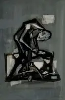 Giuseppe Cattaneo, Man on a Bicycle, mixed media