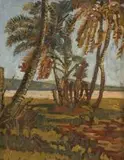 Clément Sénèque, Natal South Coast, oil on board