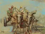 Gregoire Boonzaier, Two Donkeys and a Cart