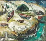 White Sands by Irma Stern, oil on canvas, offered Mar 2009