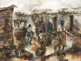 Welcome Koboka, A Township Scene with Children Playing