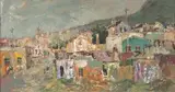 The Slopes of Devil's Peak from District Six, Cape Town by Gregoire Boonzaier, oil on board, sold Mar 2009