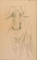 Wildebeest by Fritz Krampe, Koki-pen, offered Mar 2009