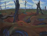 Bertha Everard, Delville Wood, oil on board