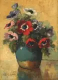 Frans Oerder, A Still Life with Anemonis