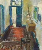Freida Lock, Interior with a Red Carpet