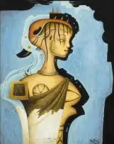 Alexis Preller, Primavera Profile, oil on canvas