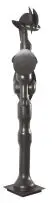 Figure by Edoardo Villa, painted steel, sold Sep 2009