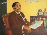 George Pemba, A Portrait of a Seated Man Reading