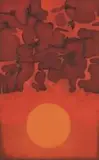 Douglas Portway, A Red Sky with Sun and Clouds