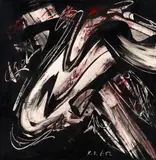Karl Otto Götz, "Joro", Mischtechnik auf Leinwand