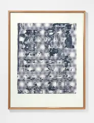 Graphit by Gerhard Richter, Farbserigrafie und frequenzmodulierter Farboffset auf Büttenkarton, gerahmt und verglast, sold Nov 2015