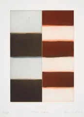 "Mirror Mirror" by Sean Scully, Aquatintaradierung auf Zerkall-Bütten, sold Nov 2015