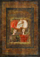 Mersad Berber, Ohne Titel, Mischtechnik/Collage auf Papier