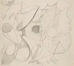 Prometheus by Ernst Wilhelm Nay, Bleistift auf leichtem Papier, sold Nov 2015