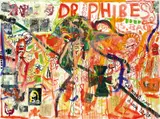 Jonathan Meese, "Führyng Kunst blutjung, ohne "ICH" in MILCH mit stoffwechsel und 4 MILCHMÄDCHEN stubenrein"