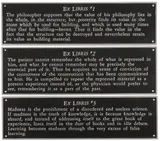 Joseph Kosuth, Ex Libris Series; Nietzsche, Freud, Foucault, Wittgenstein, De Mann -