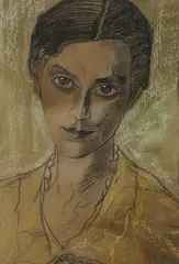 Stanisław Ignacy Witkiewicz, Portrait of Young Woman, 1937, Pastel on paper
