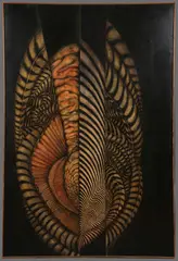 Ralph N. Woehrman, Organic Abstract Composition, Oil on canvas