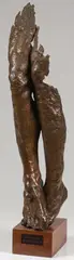 Paul Algueseva III, Eternal Flames, Bronze with light brown patina