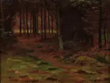George Roetig, A Forest Interior, Oil on canvas