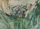 William Zorach, View of Yosemite Valley-