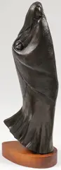 Mother with Baby by Allan Houser, Bronze with dark brown patina Set on conforming wood base, sold Jun 2020