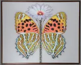 Ralph N. Woehrman, Butterfly Flower, Acrylic paint and ink